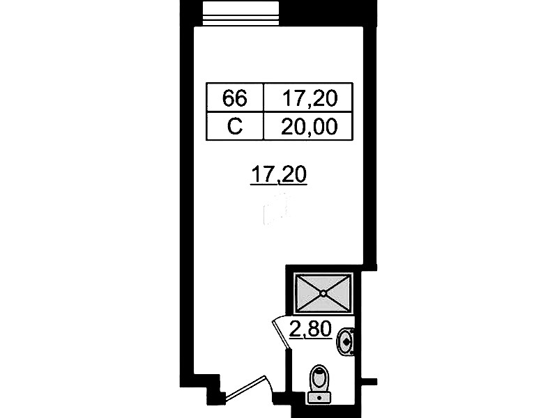 Квартира студия 20.16 м², 9/9 эт., Апарт-отель «Апарт отель Well»